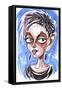 Tansy Davies - caricature-Neale Osborne-Framed Stretched Canvas