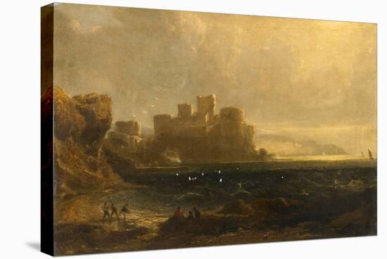 Tantallon Castle, 1837 (Oil on Canvas)-John Thomson-Stretched Canvas