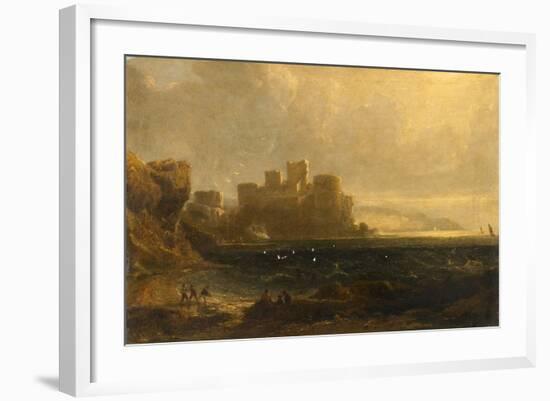 Tantallon Castle, 1837 (Oil on Canvas)-John Thomson-Framed Giclee Print