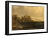 Tantallon Castle, 1837 (Oil on Canvas)-John Thomson-Framed Giclee Print