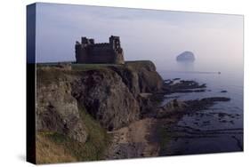 Tantallon Castle Near North Berwick Bass Rock, Scotland, United Kingdom-null-Stretched Canvas