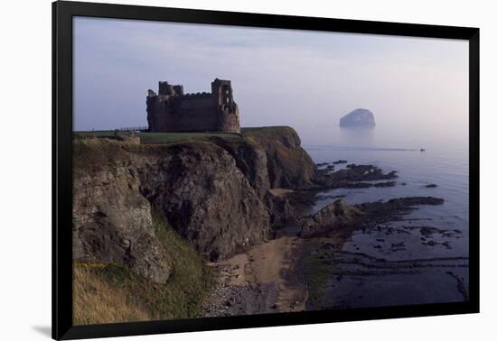 Tantallon Castle Near North Berwick Bass Rock, Scotland, United Kingdom-null-Framed Giclee Print