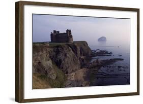 Tantallon Castle Near North Berwick Bass Rock, Scotland, United Kingdom-null-Framed Giclee Print