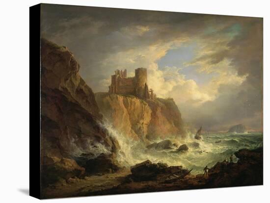 Tantallon Castle with the Bass Rock, C.1816-Alexander Nasmyth-Stretched Canvas