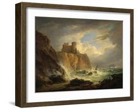 Tantallon Castle with the Bass Rock, C.1816-Alexander Nasmyth-Framed Giclee Print