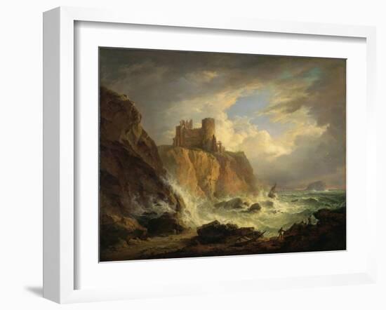 Tantallon Castle with the Bass Rock, C.1816-Alexander Nasmyth-Framed Giclee Print