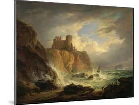 Tantallon Castle with the Bass Rock, C.1816-Alexander Nasmyth-Mounted Giclee Print