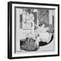 Tantalus, Illustration from 'Tales at the dressing table', plate XIII, 1908-Franz Von Bayros-Framed Giclee Print