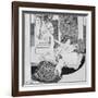 Tantalus, Illustration from 'Tales at the dressing table', plate XIII, 1908-Franz Von Bayros-Framed Giclee Print