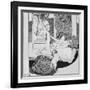 Tantalus, Illustration from 'Tales at the dressing table', plate XIII, 1908-Franz Von Bayros-Framed Giclee Print