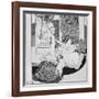 Tantalus, Illustration from 'Tales at the dressing table', plate XIII, 1908-Franz Von Bayros-Framed Giclee Print