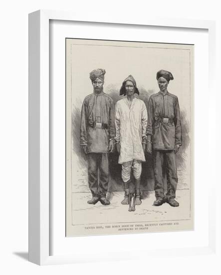 Tantia Bhil, the Robin Hood of India, Recently Captured and Sentenced to Death-null-Framed Giclee Print