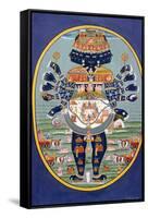 Tantra Painting (Miniature)-null-Framed Stretched Canvas