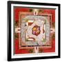 Tantric Miniature Depicting Three Women Forming a Chain-null-Framed Giclee Print