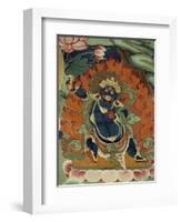 Tantric Mural at Ganden, Tibet, China-Strachan James-Framed Photographic Print