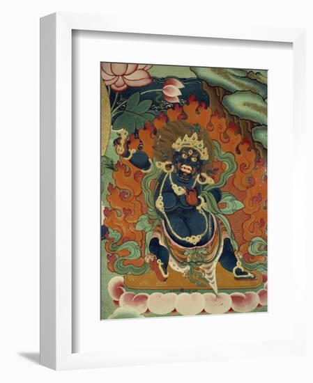 Tantric Mural at Ganden, Tibet, China-Strachan James-Framed Photographic Print