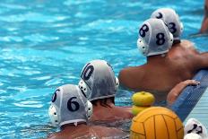 Water Polo Players Resting in a Swimming Pool-tanyast77-Photographic Print