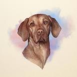 Portrait of A Beautiful Brown Dog.-TanyaZima-Art Print