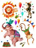 Watercolor Circus-tanycya-Art Print