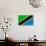 Tanzania Flag Design with Wood Patterning - Flags of the World Series-Philippe Hugonnard-Art Print displayed on a wall