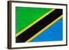 Tanzania Flag Design with Wood Patterning - Flags of the World Series-Philippe Hugonnard-Framed Art Print