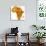 Tanzania on Actual Map of Africa-michal812-Art Print displayed on a wall