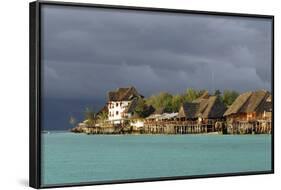 Tanzania, Zanzibar, Nungwi, Tourist Resort on Stilts-Anthony Asael-Framed Photographic Print