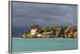 Tanzania, Zanzibar, Nungwi, Tourist Resort on Stilts-Anthony Asael-Framed Photographic Print