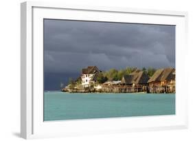 Tanzania, Zanzibar, Nungwi, Tourist Resort on Stilts-Anthony Asael-Framed Photographic Print