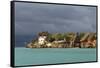 Tanzania, Zanzibar, Nungwi, Tourist Resort on Stilts-Anthony Asael-Framed Stretched Canvas