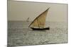 Tanzania, Zanzibar, Nungwi, Traditional Sailing Boat with Storm-Anthony Asael-Mounted Photographic Print