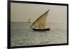 Tanzania, Zanzibar, Nungwi, Traditional Sailing Boat with Storm-Anthony Asael-Framed Photographic Print