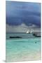 Tanzania, Zanzibar, Nungwi, Traditional Sailing Boat with Storm-Anthony Asael-Mounted Premium Photographic Print