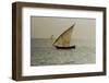 Tanzania, Zanzibar, Nungwi, Traditional Sailing Boat with Storm-Anthony Asael-Framed Photographic Print