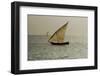 Tanzania, Zanzibar, Nungwi, Traditional Sailing Boat with Storm-Anthony Asael-Framed Photographic Print