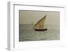 Tanzania, Zanzibar, Nungwi, Traditional Sailing Boat with Storm-Anthony Asael-Framed Photographic Print