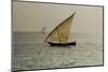 Tanzania, Zanzibar, Nungwi, Traditional Sailing Boat with Storm-Anthony Asael-Mounted Photographic Print