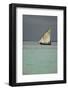 Tanzania, Zanzibar, Nungwi, Traditional Sailing Boat with Storm-Anthony Asael-Framed Photographic Print