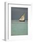 Tanzania, Zanzibar, Nungwi, Traditional Sailing Boat with Storm-Anthony Asael-Framed Photographic Print