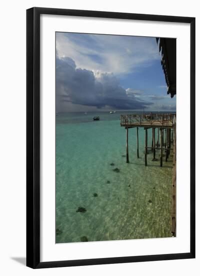 Tanzania, Zanzibar, Nungwi, Transparent Turquoise Sea and White Beach-Anthony Asael-Framed Photographic Print