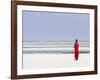 Tanzania, Zanzibar, Unguja, Pongwe, a Lady Looks Out to Sea-Nick Ledger-Framed Photographic Print