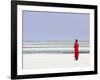 Tanzania, Zanzibar, Unguja, Pongwe, a Lady Looks Out to Sea-Nick Ledger-Framed Photographic Print