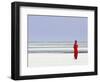 Tanzania, Zanzibar, Unguja, Pongwe, a Lady Looks Out to Sea-Nick Ledger-Framed Photographic Print