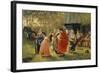 Tanzende junge Frauen im Dorf. 1889-Alexej Korsuchin-Framed Giclee Print