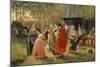 Tanzende junge Frauen im Dorf. 1889-Alexej Korsuchin-Mounted Giclee Print