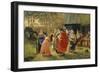 Tanzende junge Frauen im Dorf. 1889-Alexej Korsuchin-Framed Giclee Print