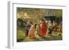 Tanzende junge Frauen im Dorf. 1889-Alexej Korsuchin-Framed Giclee Print