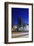 Tanzende TŸrme (Dancing Towers), Office - and Commercial Building on the Reeperbahn in the Evening-Axel Schmies-Framed Photographic Print