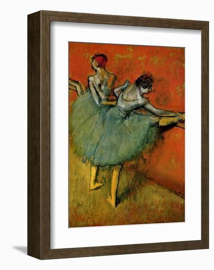 Tanzerinnen an der Stange Ballerina-Edgar Degas-Framed Art Print