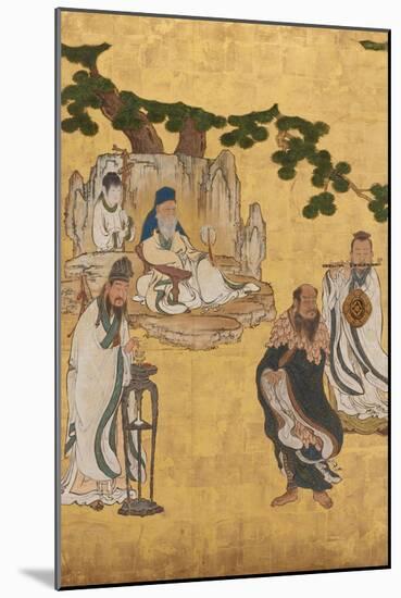 Taoist Immortals, C.1647-Kano Sansetsu-Mounted Giclee Print